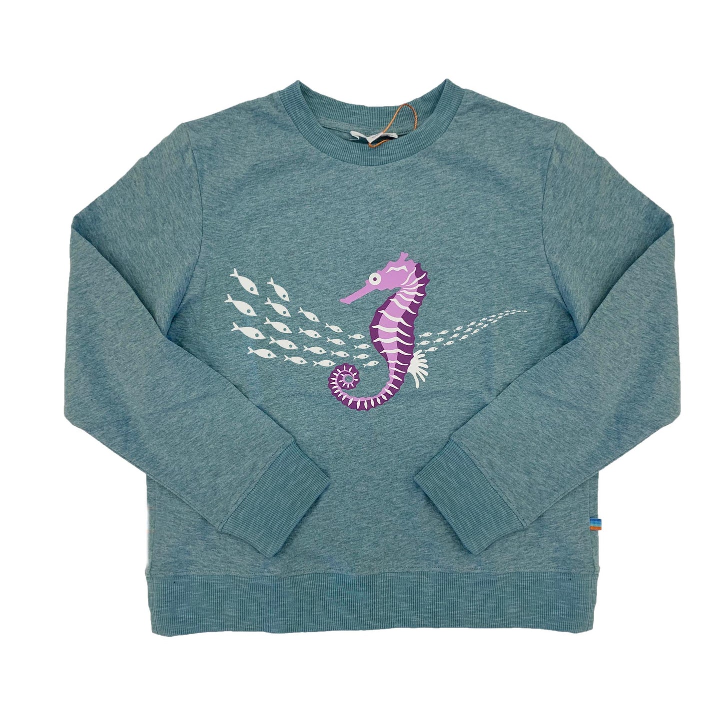Boy's FW LS Knit Crew Neck with Seahorse Print Tee