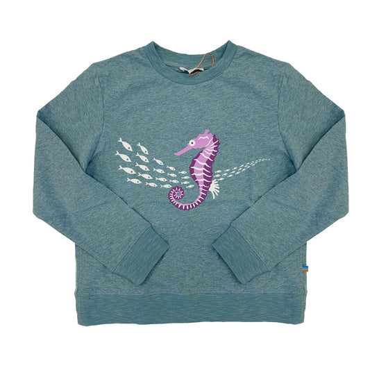 Boy's FW LS Knit Crew Neck with Seahorse Print Tee