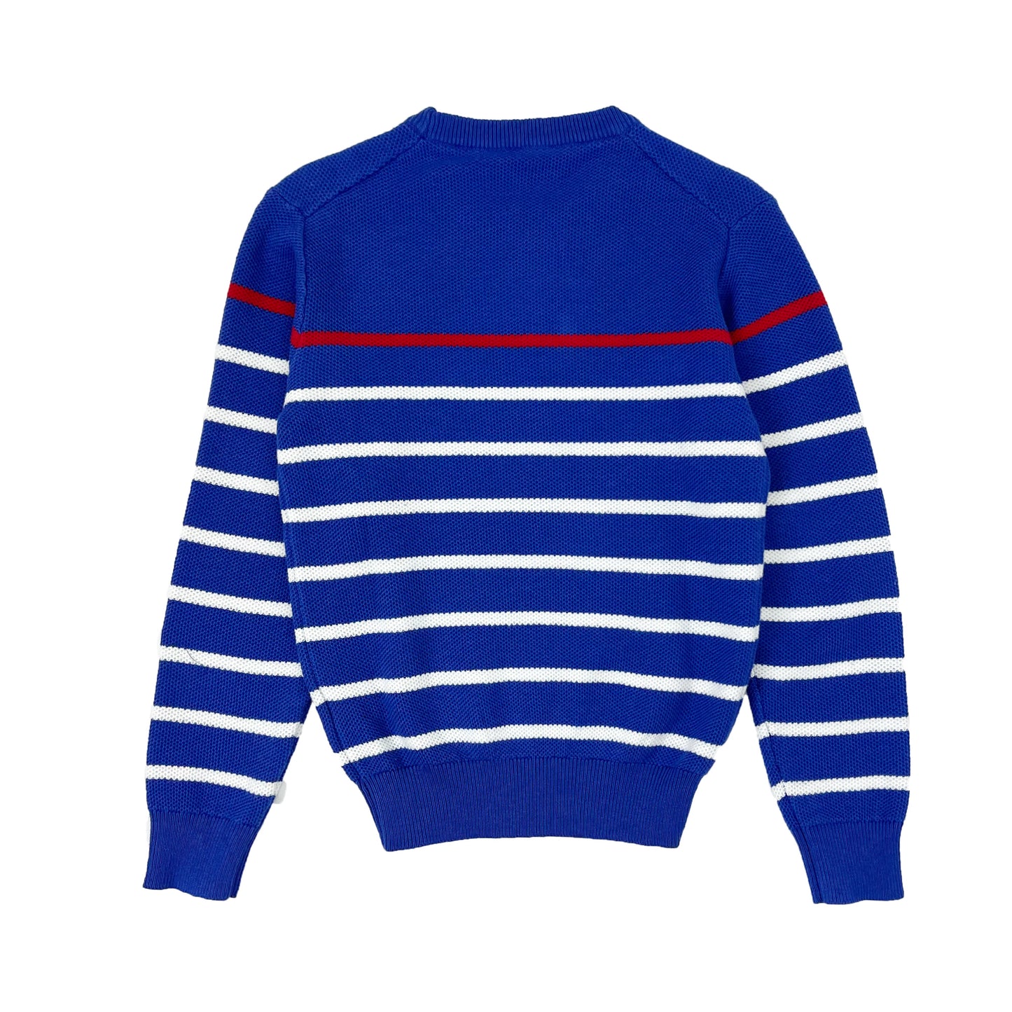 Boy's cotton color contrast stripe Sweater