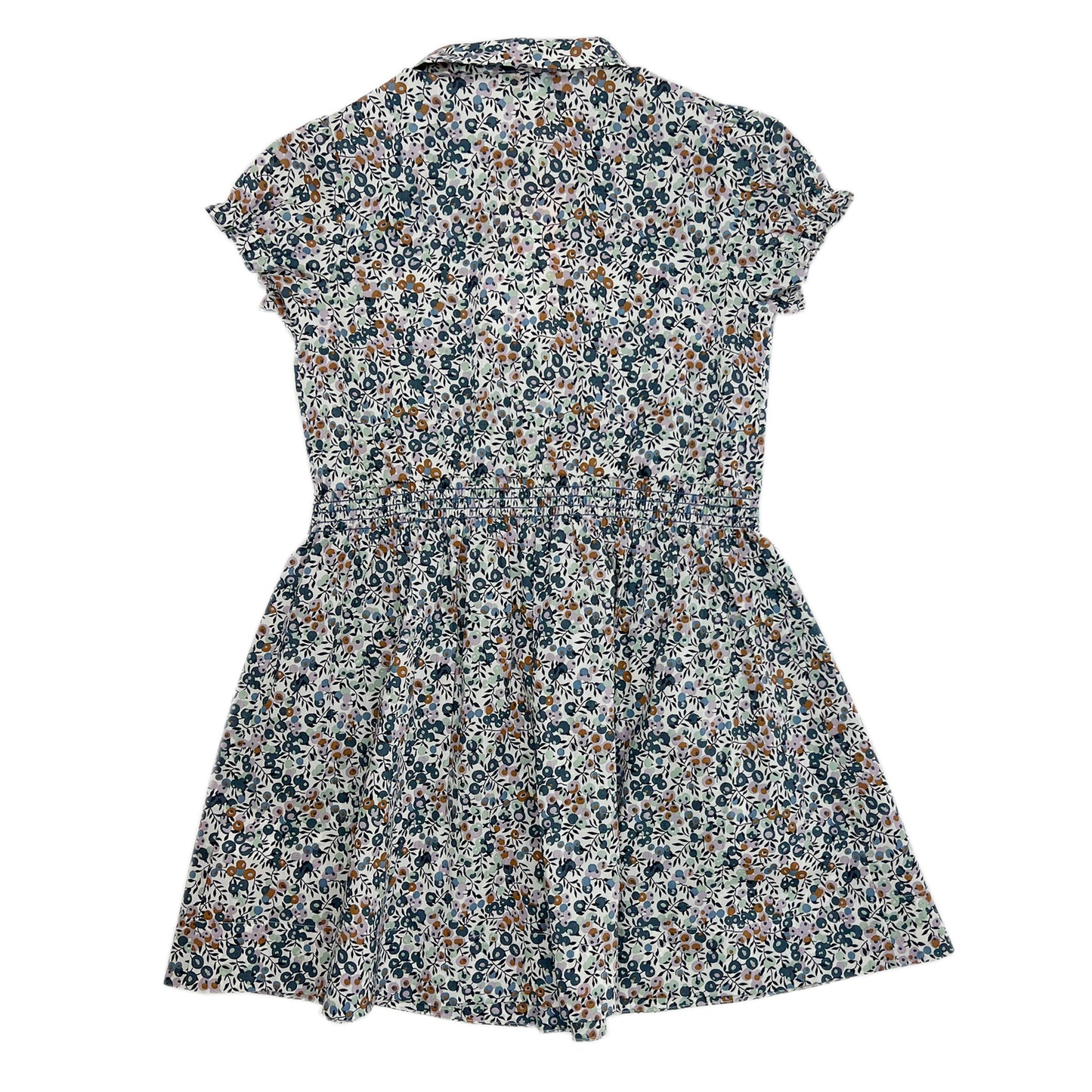 Girls SS floral Print Smocking Dress