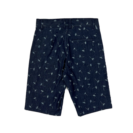 Boy's indigo twill print Shorts