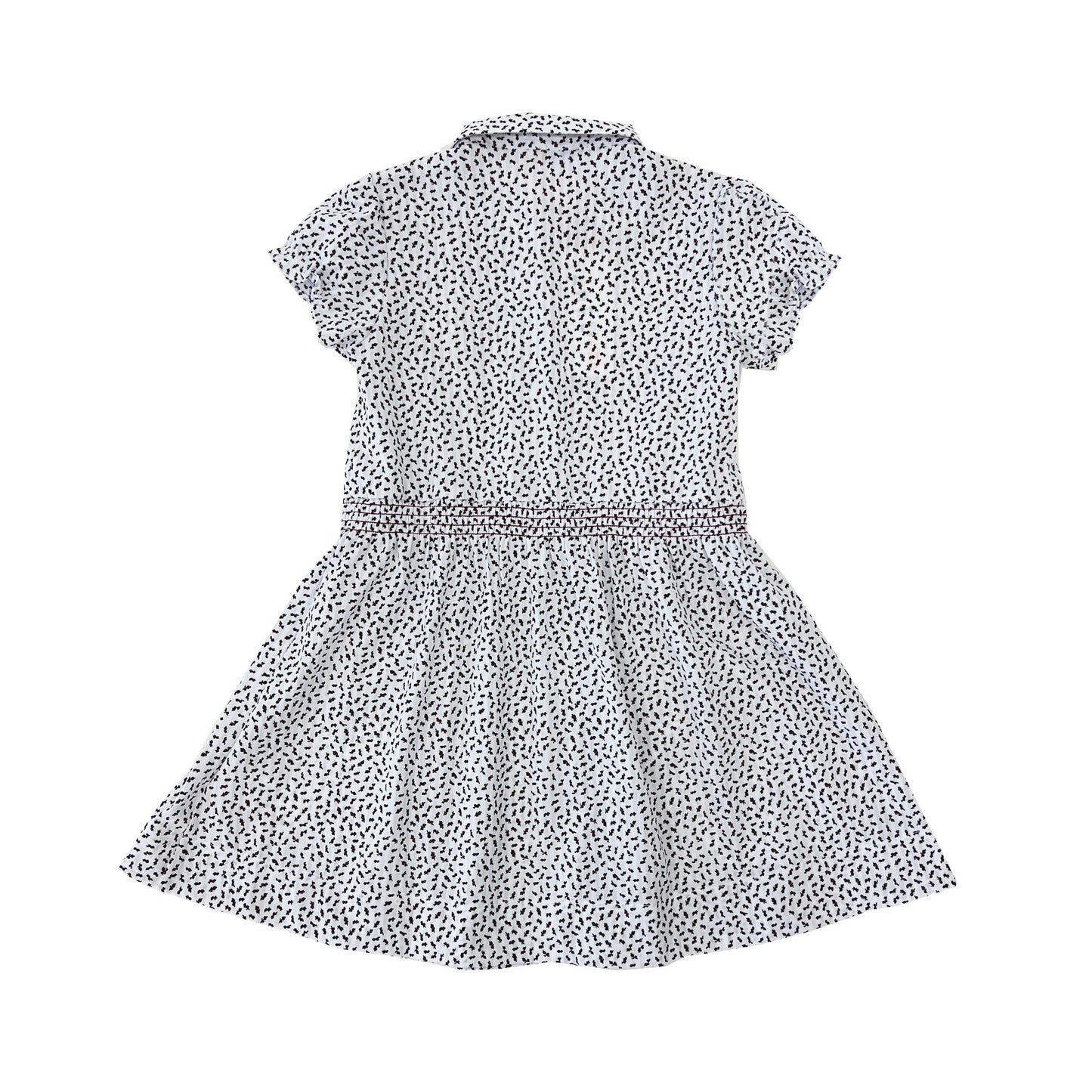 Girl's SS Print Smocking Dress