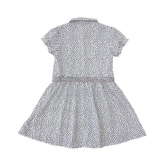 Girl's SS Print Smocking Dress