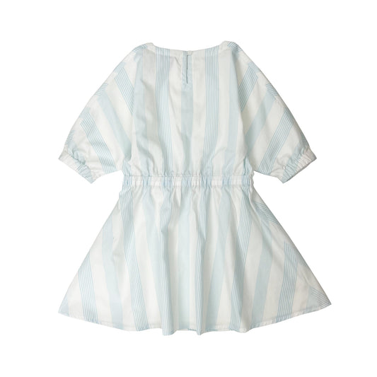 Girl's 3/4 Sleeve Stripe Dress