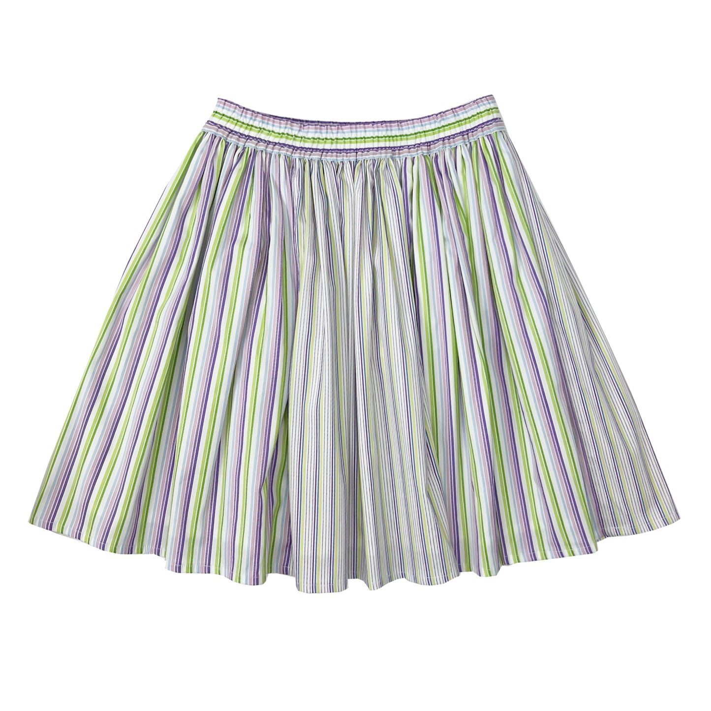 Girl's stripe 6-panel skirt