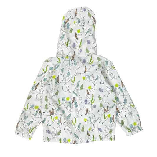 Unisex Nylon Peas Zip Up Hoodie Jacket