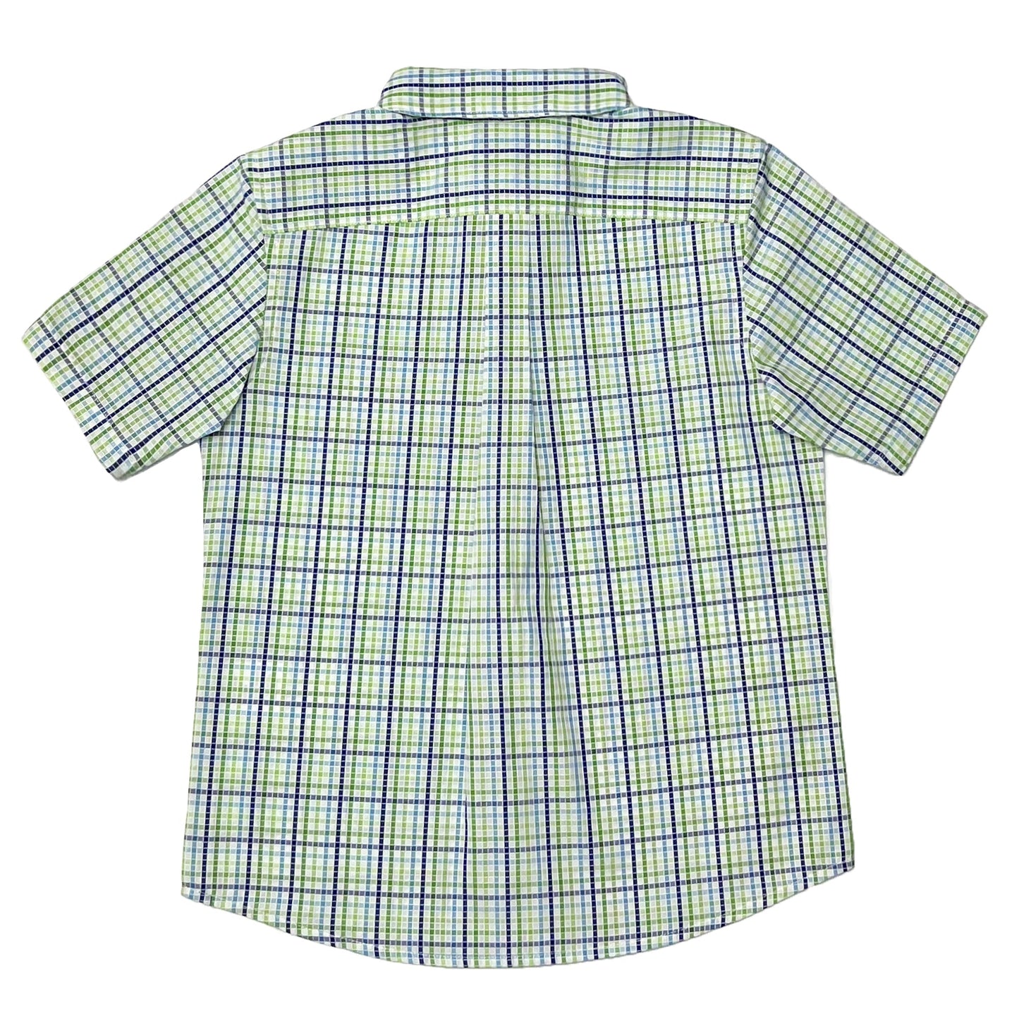 Boy's SS Spread Collar Check Shirt