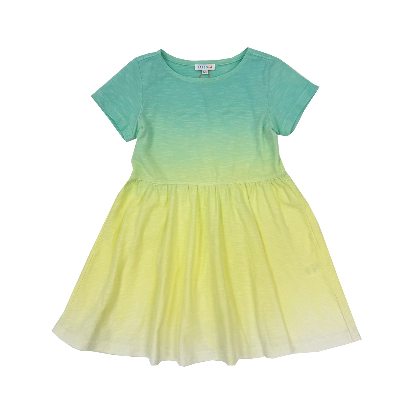 Girl's SS Knit Dip dye Dress