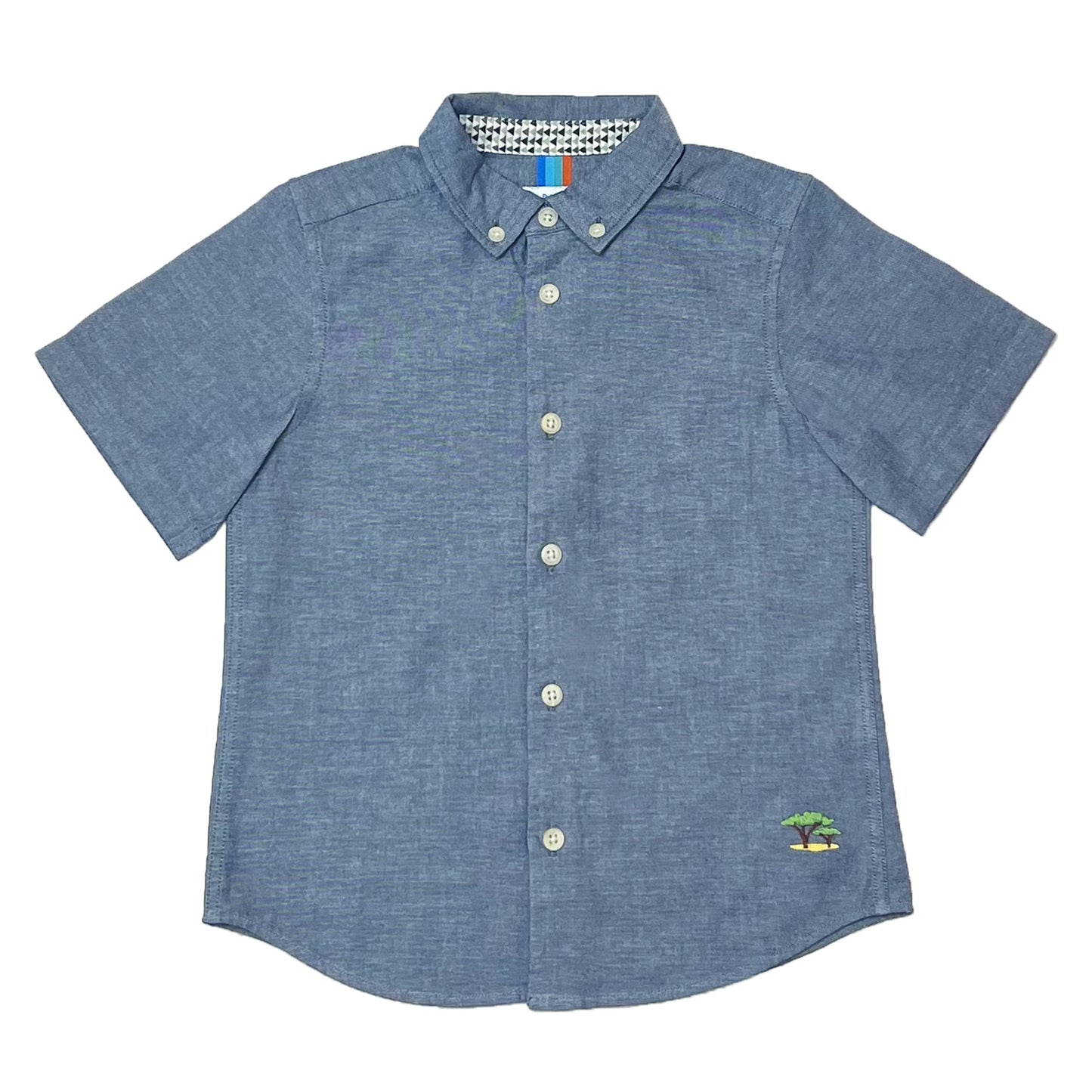 Boy's SS Buttondown Collar Chambray Shirt