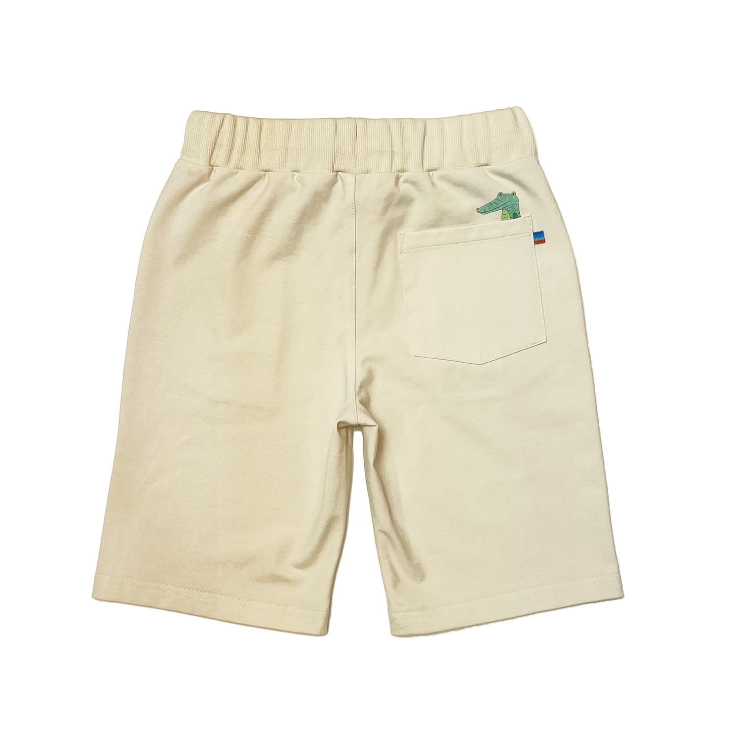 Boy's Knit Pull on shorts with Crocodile and Bear Print