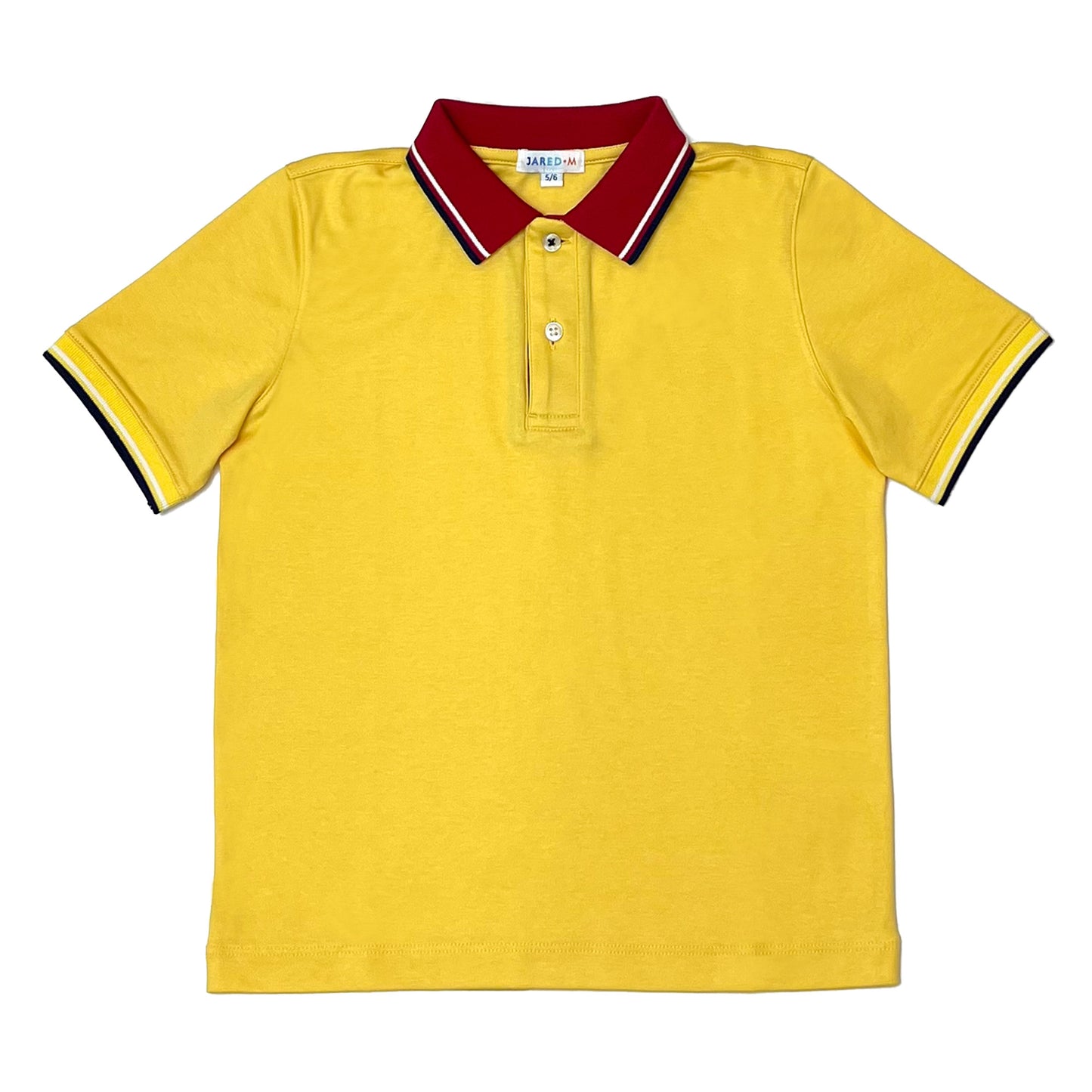 Boy's SS Flat Knit Tipping Collar Polo