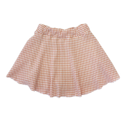 Girl's Check Seersucker Skort