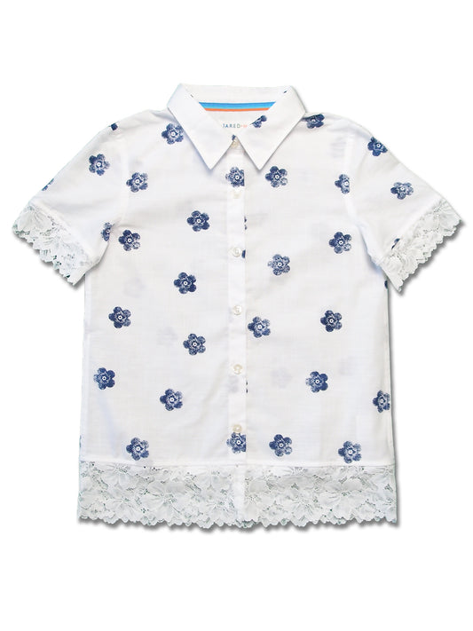 S/S Shirt with Lace