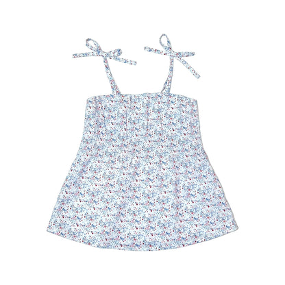 Girl's Woven Floral Print Tiki Top