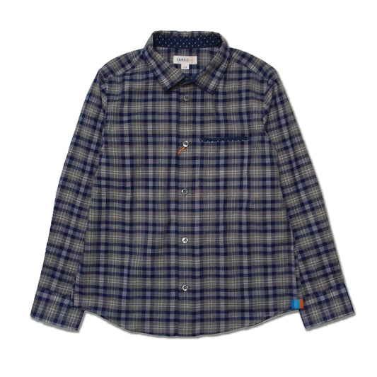 Boy's FW LS Spread Collar with Chest Pocket Shirt
