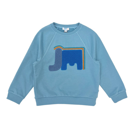 Boy's Elephant embroidery Raglan Sleeve pullover