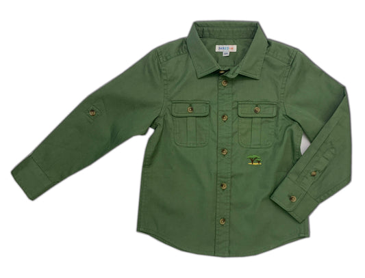 Boy's FW LS Double Chest Pocket  Shirt