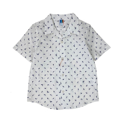 Boys SS Camp Shirt - Bluefern