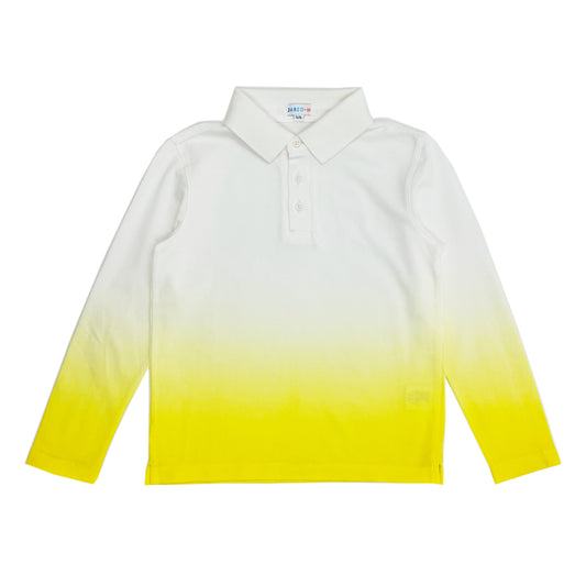 Boy's LS Dip dye Polo