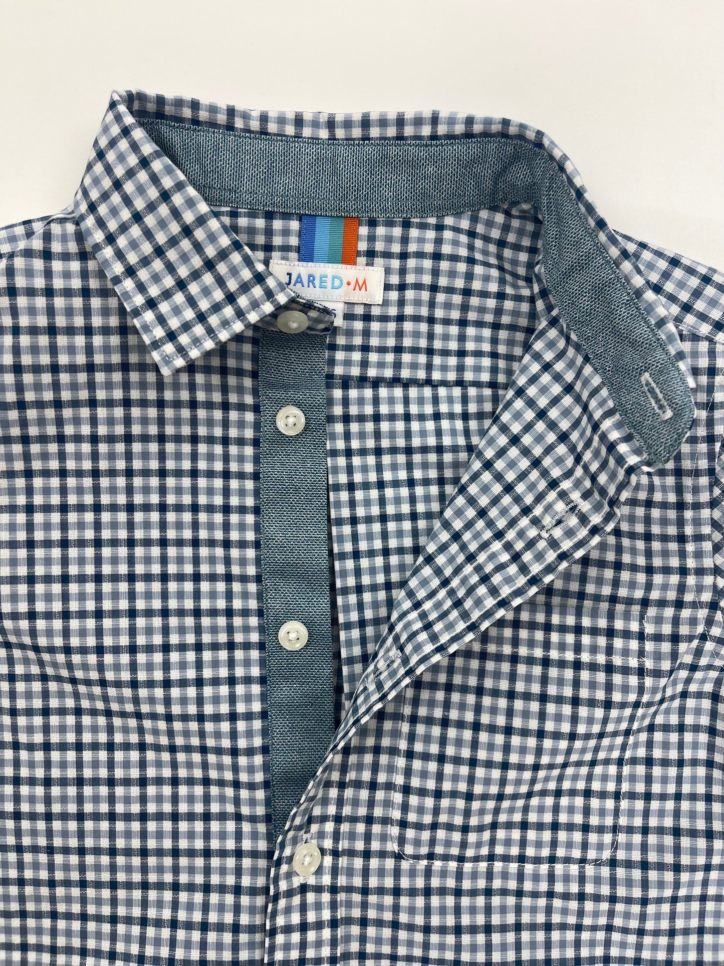 Boy's LS Spread Collar  Gingham Check Shirt