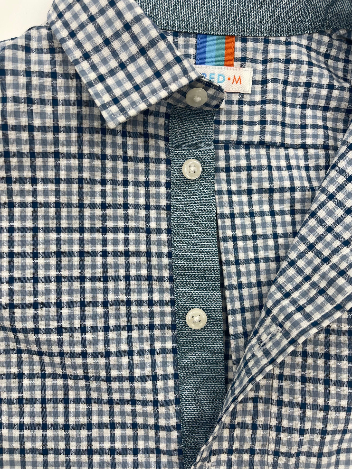 Boy's LS Spread Collar  Gingham Check Shirt