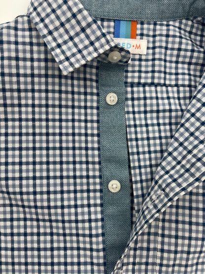 Boy's LS Spread Collar  Gingham Check Shirt