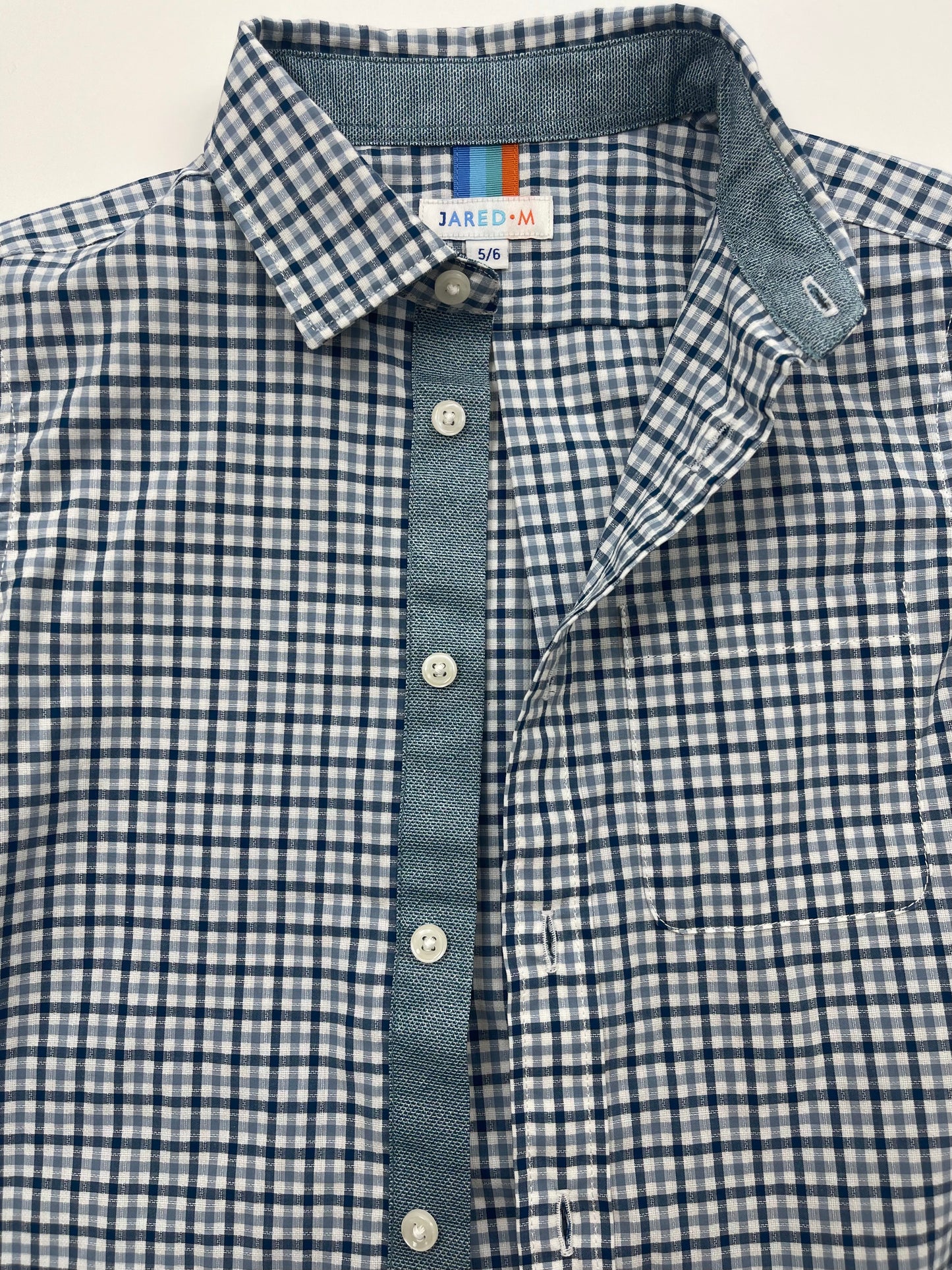 Boy's LS Spread Collar  Gingham Check Shirt