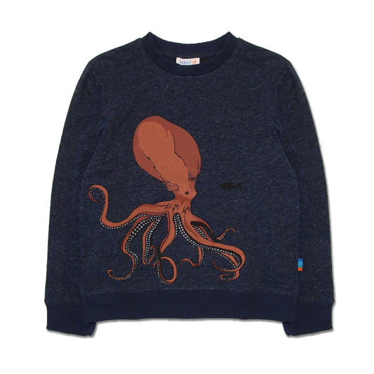 Boy's FW LS Knit Crew Neck with Octopus Print Tee