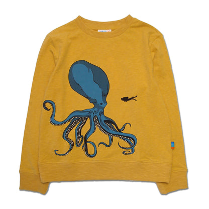 Boy's FW LS Knit Crew Neck with Octopus Print Tee