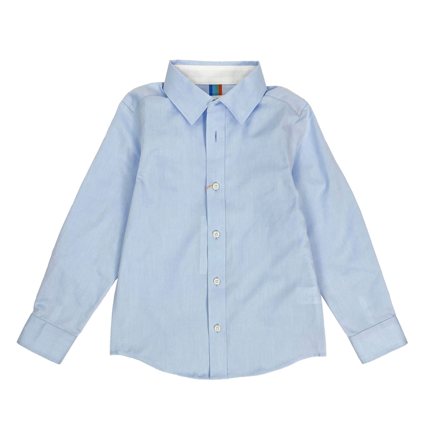 Boys NOS LS Spread Collar Basic Shirt - Solid