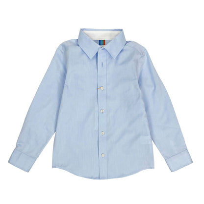 Boys NOS LS Spread Collar Basic Shirt - Solid