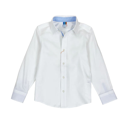 Boys NOS LS Spread Collar Basic Shirt - Solid