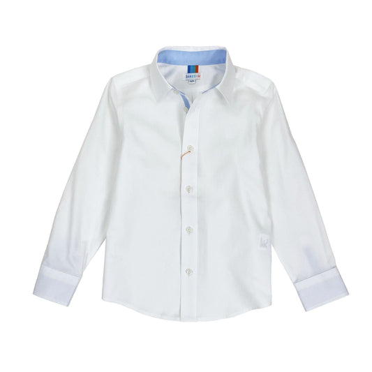 Boys NOS LS Spread Collar Basic Shirt - Solid