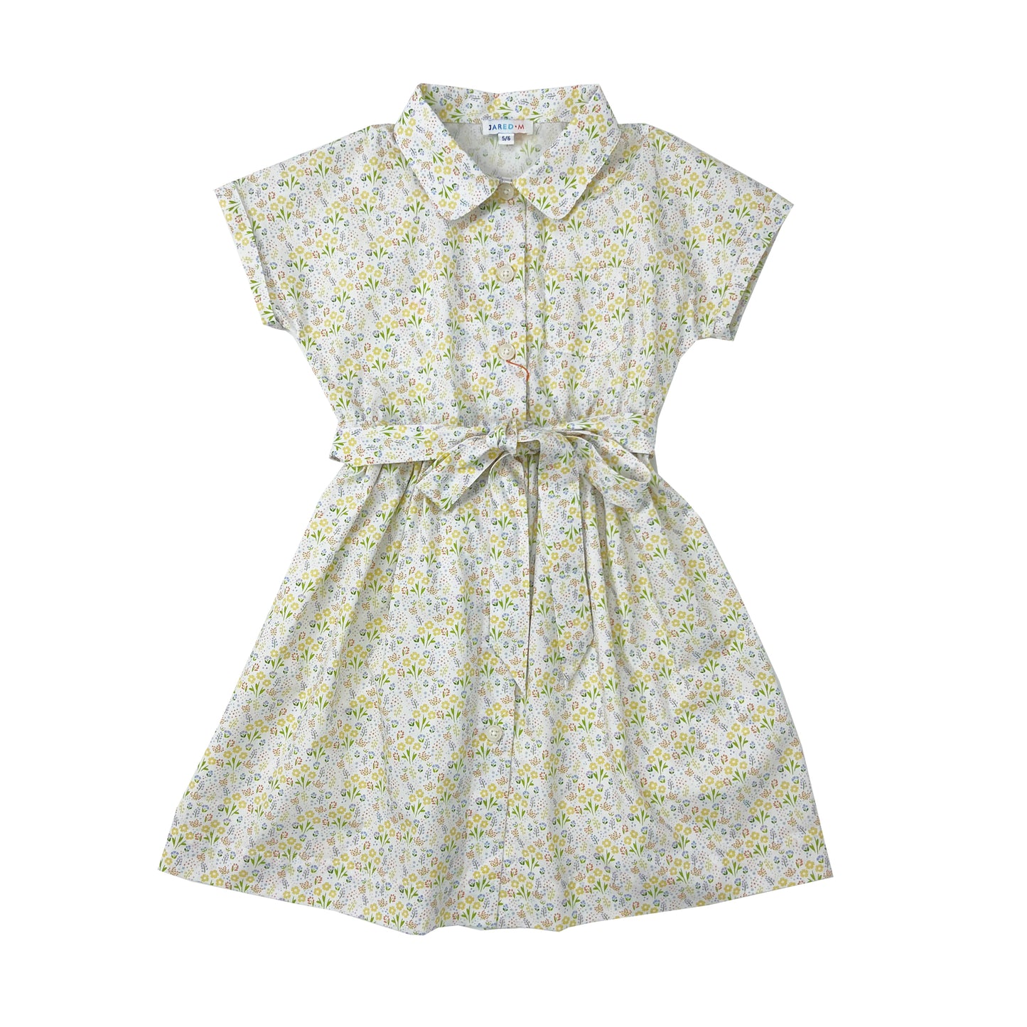 Girl's Floral Shirt Dress