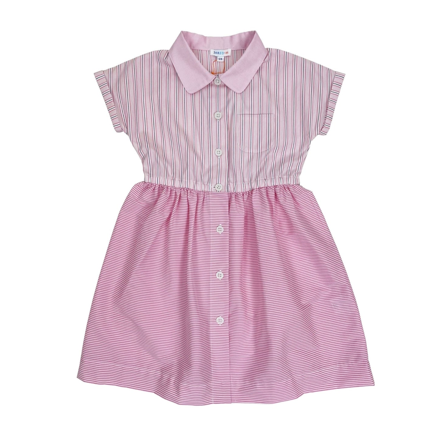 Girls Miranda Dress - Mixed Stripes