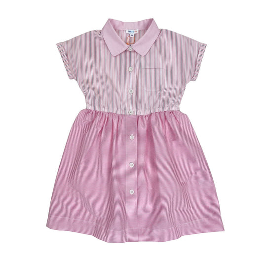 Girls Miranda Dress - Mixed Stripes