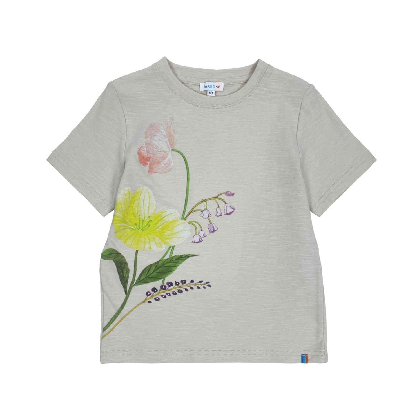 Girls SS Crew Neck Tee - Flowers Prints