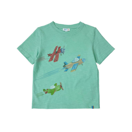 Boys SS Crew Neck Print Tee - Planes