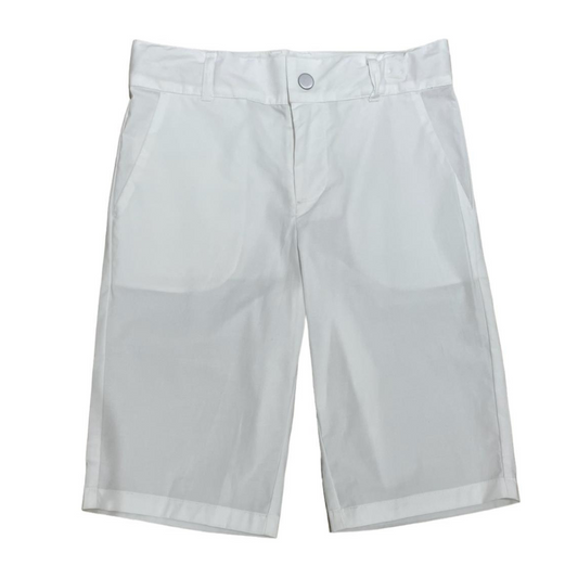 Cotton Twill Shorts / White/ 7/8