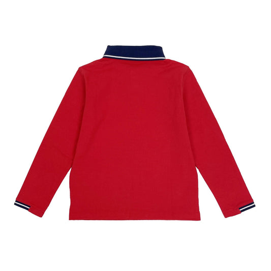 Boy's  LS Flat Knit  Polo