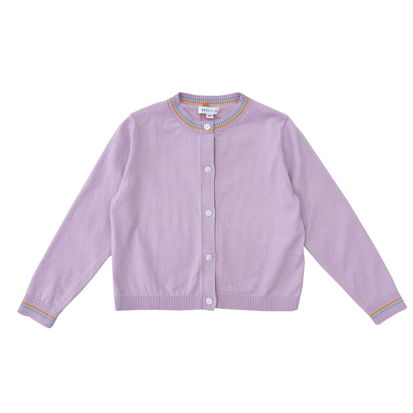 Girl's LS Crew Neck Cardigan