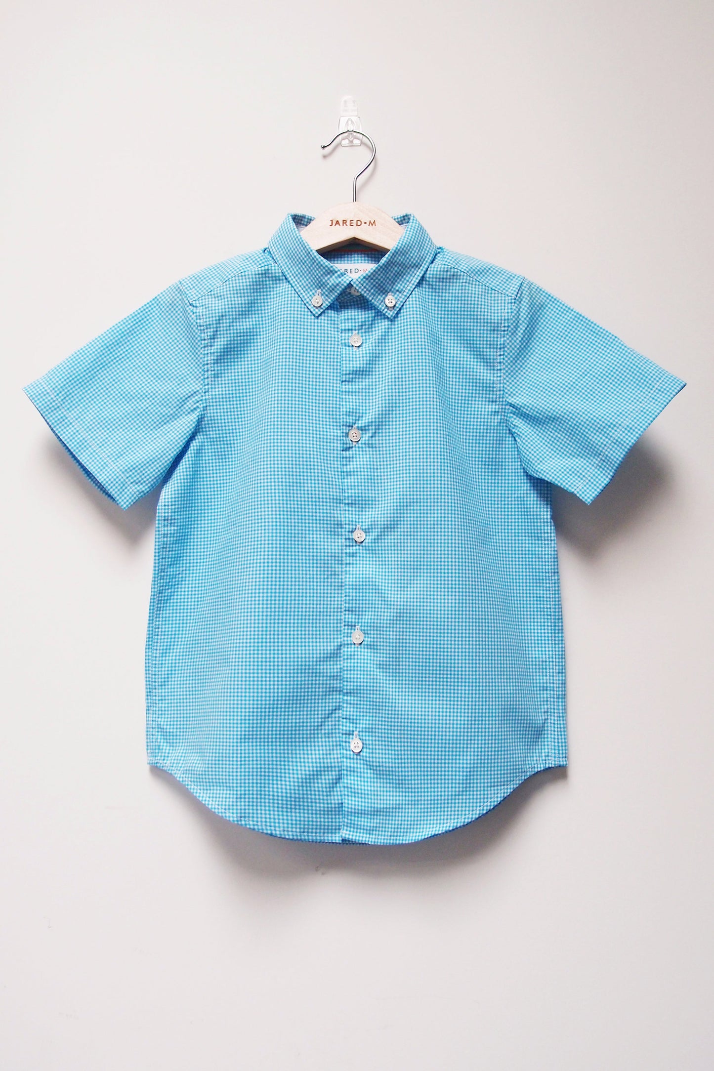 S/S Gingham Shirt - Blue