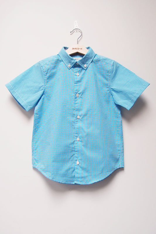 S/S Gingham Shirt - Blue