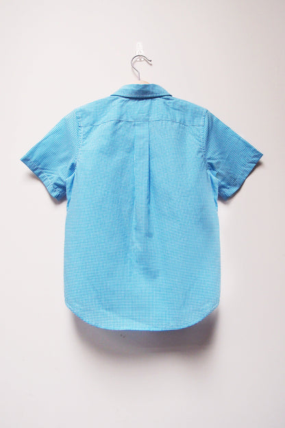 S/S Gingham Shirt - Blue