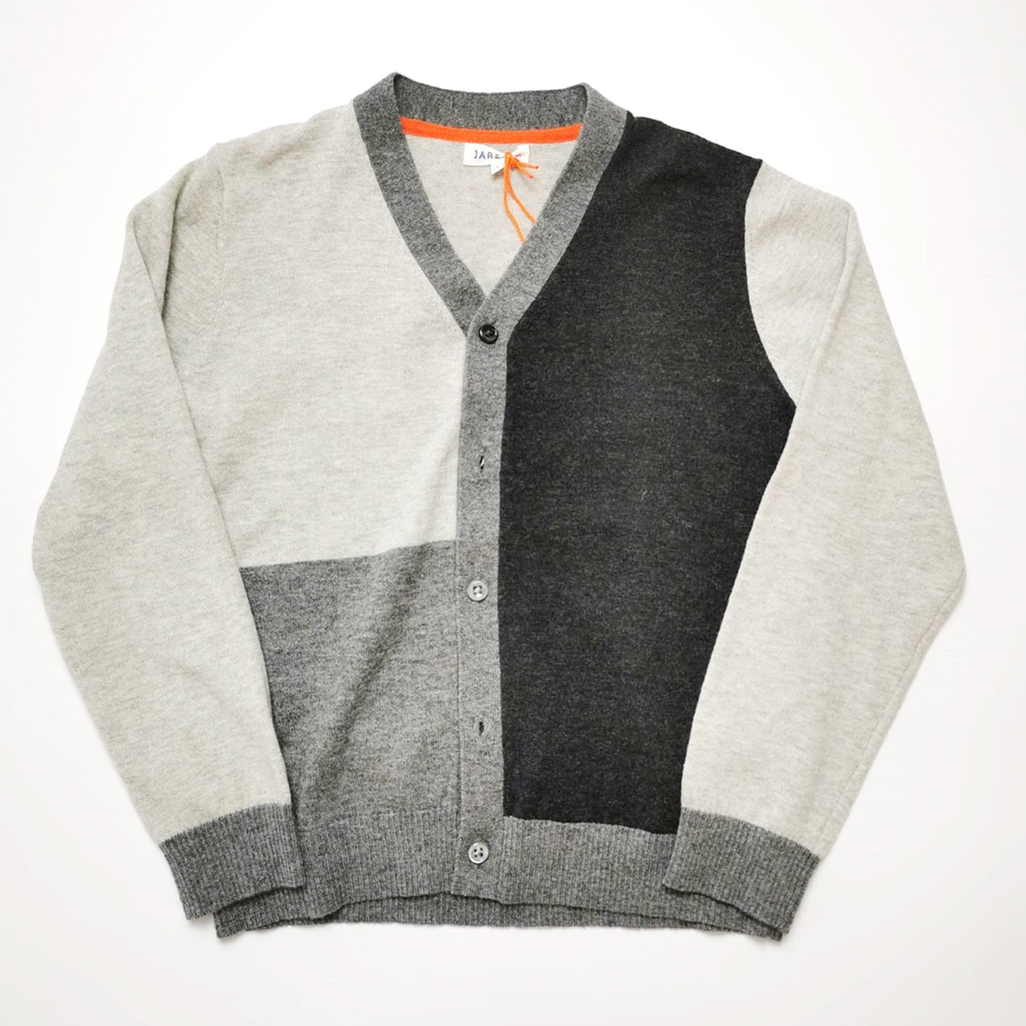 Boy's LS Color Block Sweater Cardigan