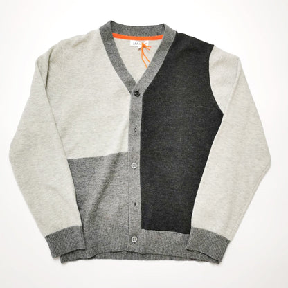 Boy's LS Color Block Sweater Cardigan
