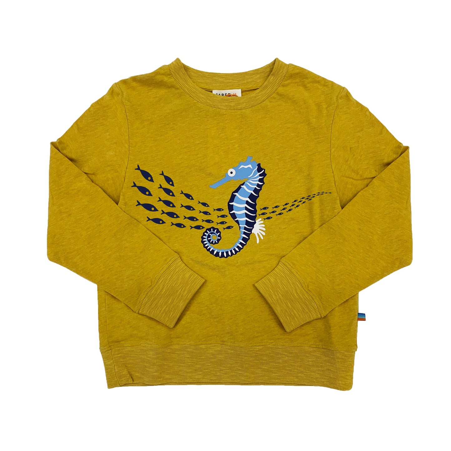 Boy's FW LS Knit Crew Neck with Seahorse  Print Tee