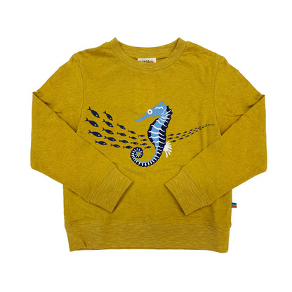 Boy's FW LS Knit Crew Neck with Seahorse  Print Tee