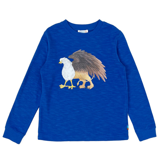 Boy's LS Knit Crew Neck Griffin Print Tee