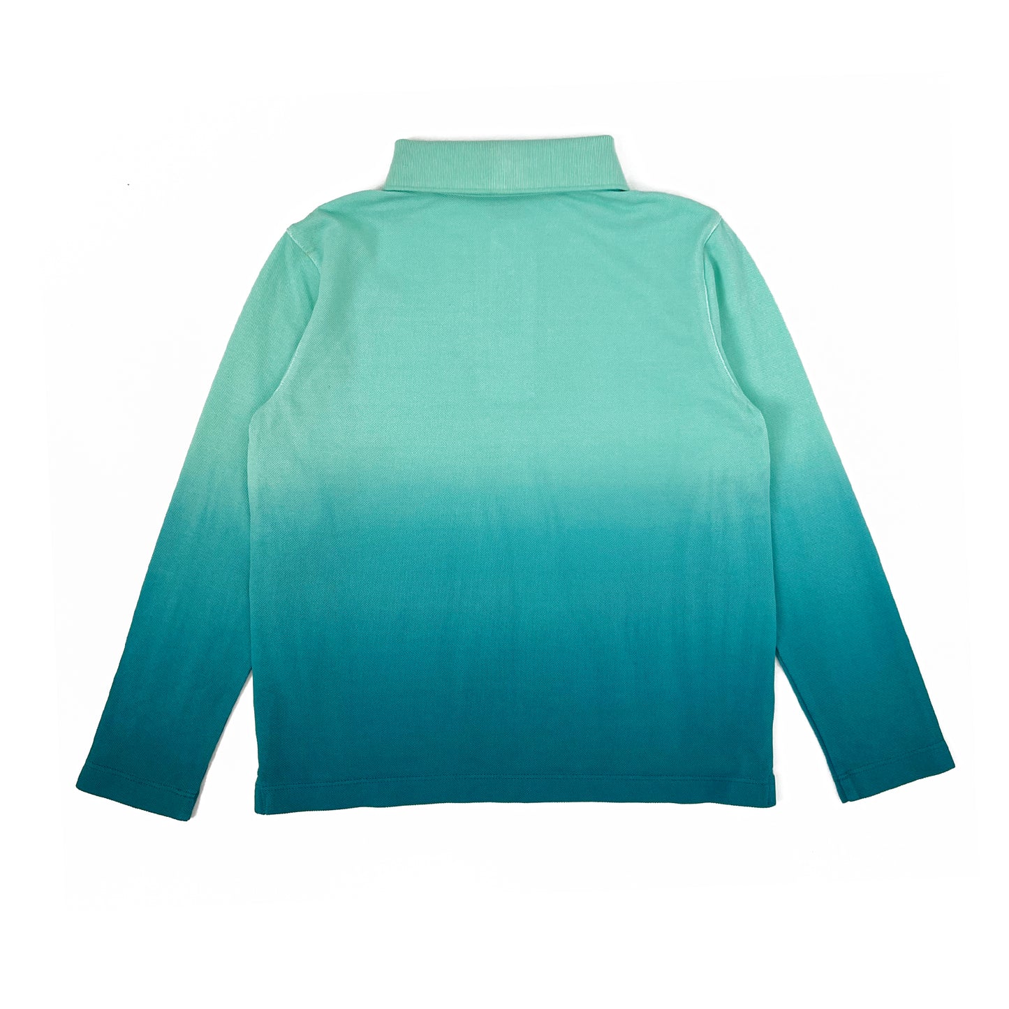 Boy's LS Flat Knit Dip dye Polo
